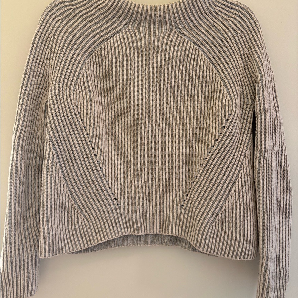 Athleta Women's Ribbed Knit Sweater - Gray